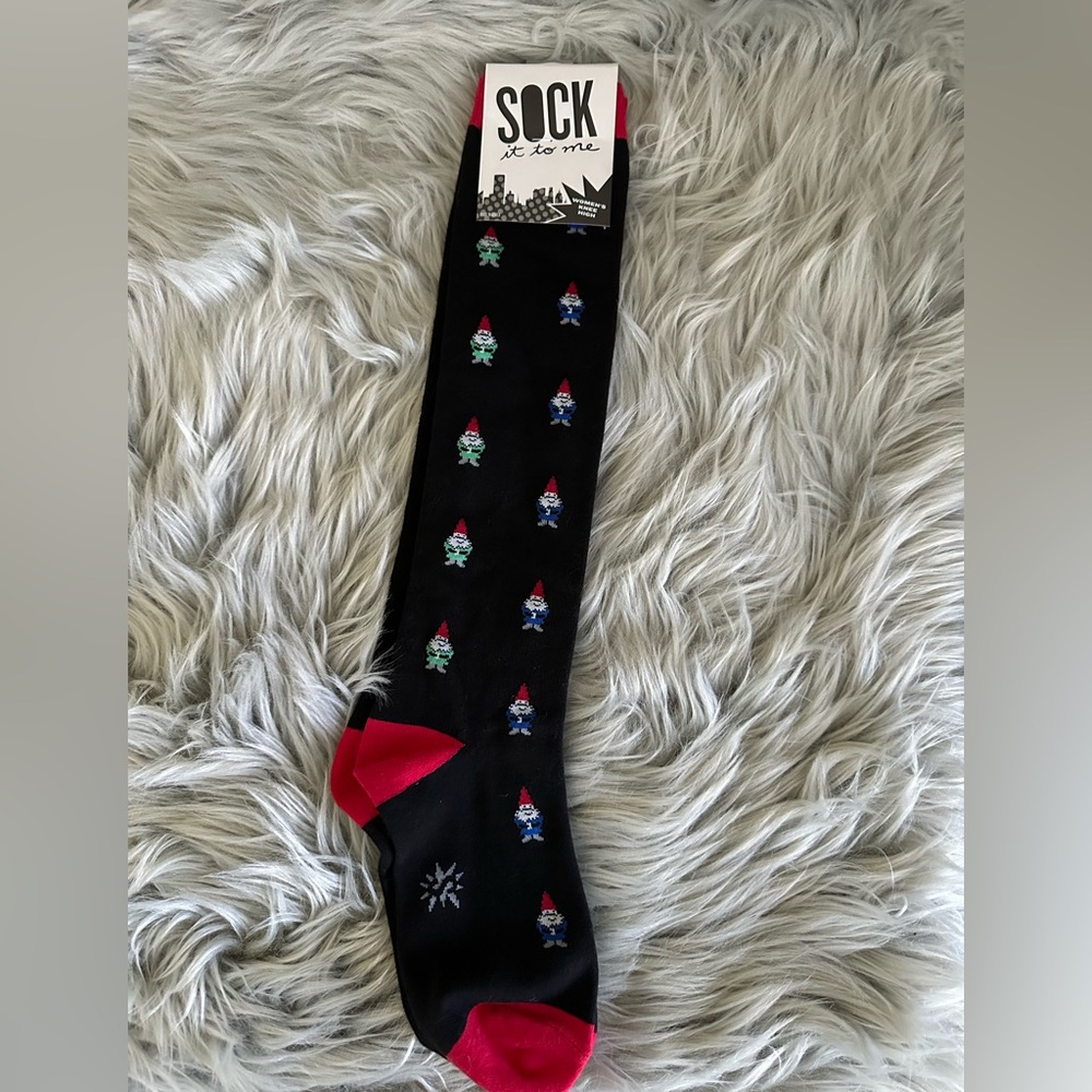 Sock it to me gnome socks NWT